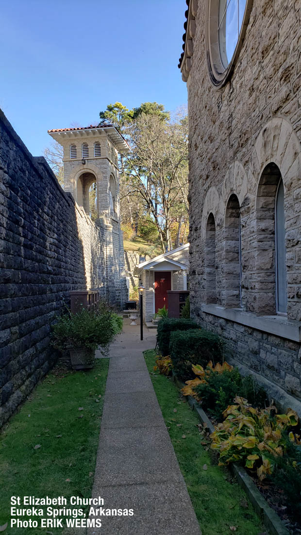 Bell Tower St Elizabeth Church Eureka Springs Arkansas