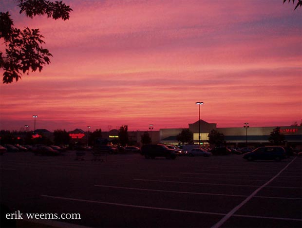 Parking Lot Sunset - Erik Weems Photography