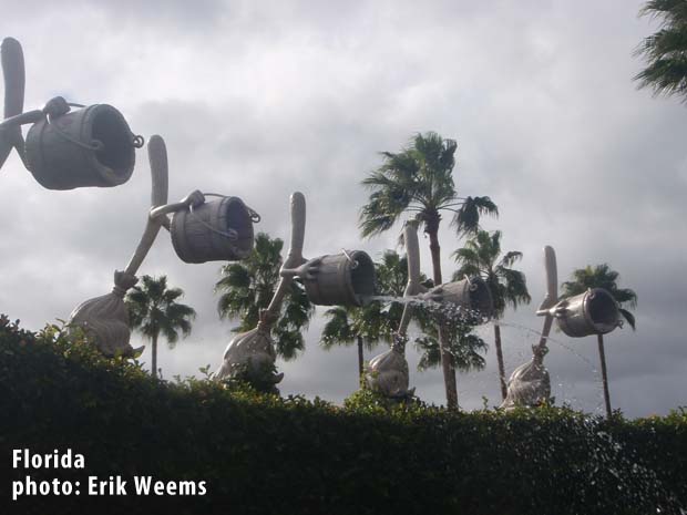 Hurling water for Disney