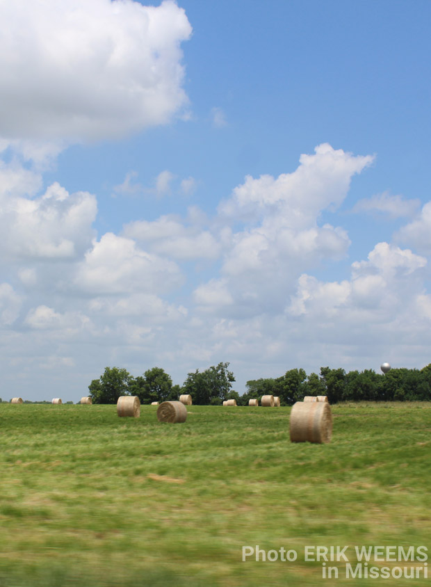 In Missouri Hay Bale Rolls