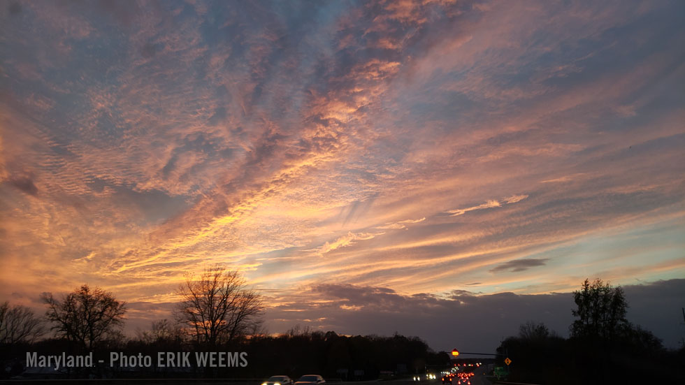 Sunset over Maryland