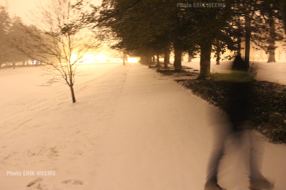 Byrd Park Richmond Virginia Snow