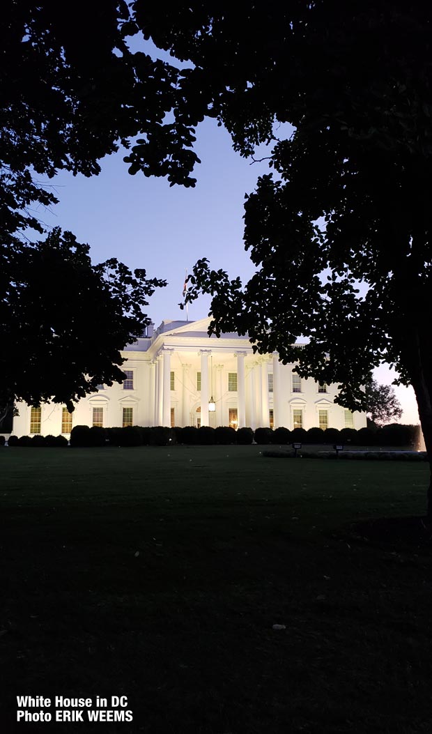 White House in DC just after nightfall White House in DC just after nightfall