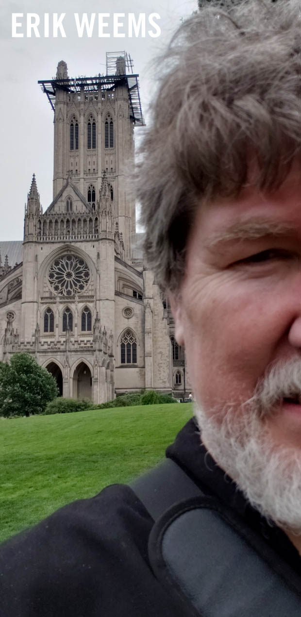 Erik Weems at the National Cathedral in Washington DC