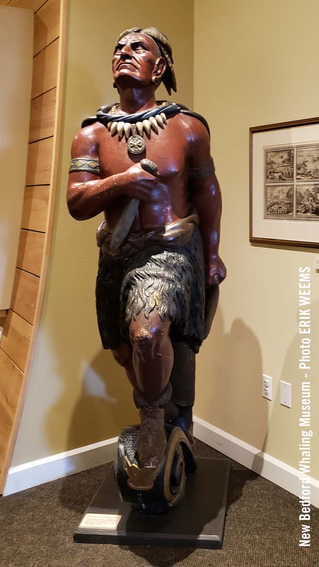Painted and carved Indian at Bedford Whaling Museum 1 Painted and carved Indian at Bedford Whaling Museum 1