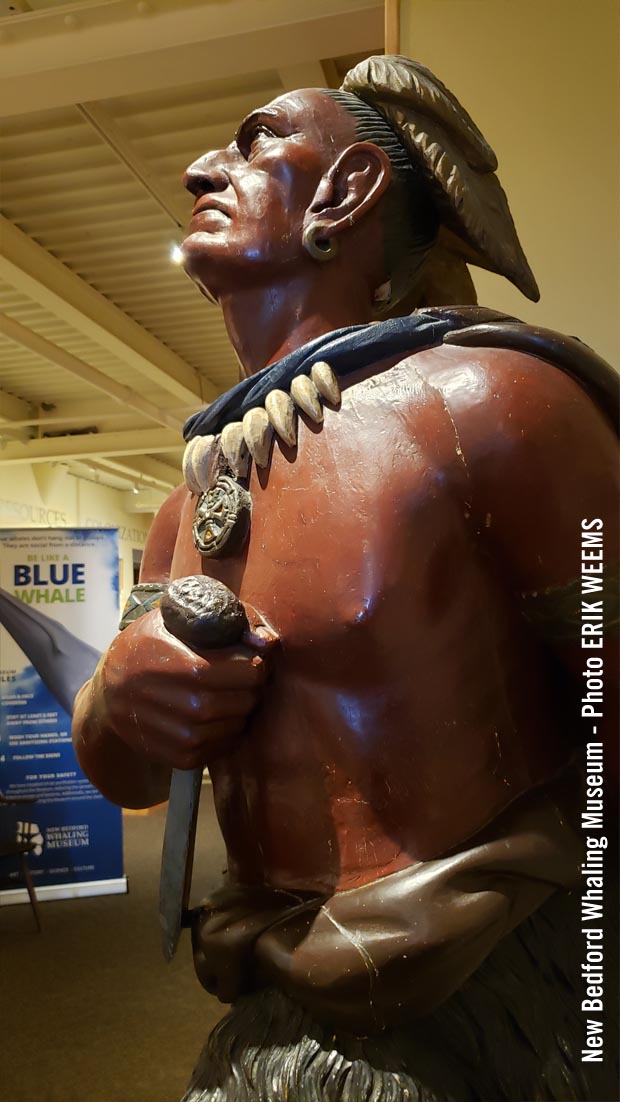 Painted and carved Indian at Bedford Whaling Museum 2 Painted and carved Indian at Bedford Whaling Museum 2