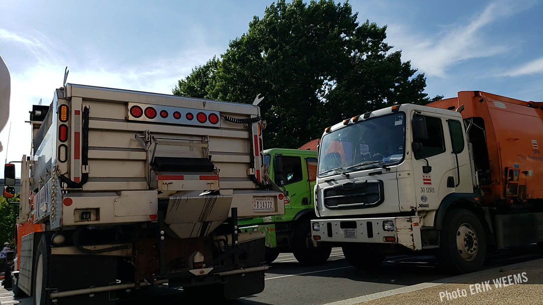 Truck Barricade at Constitution Avenue Washington DC