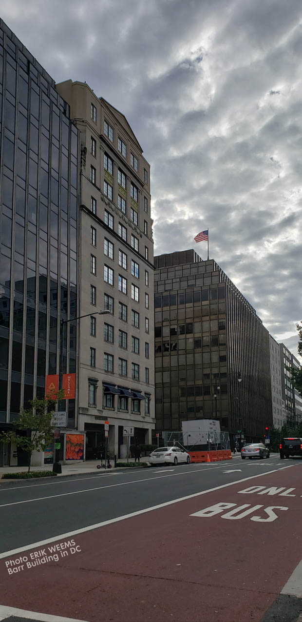 Clouds rolling in over Farragut Park and the Barr Building in DC
Clouds rolling in over Farragut Park and the Barr Building in DC