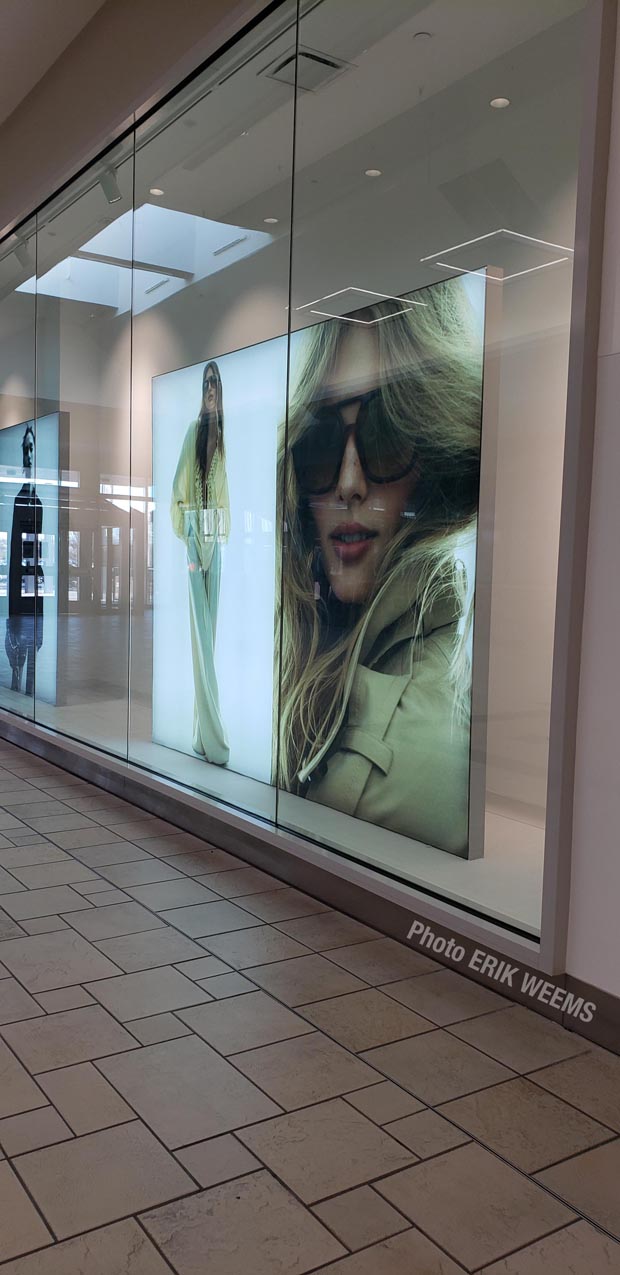 Giant sales posters at the Mall
