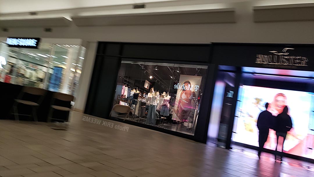 Inside a mall shopping