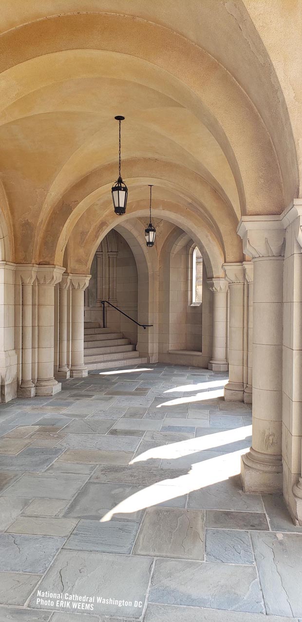 National Cathedral archway walk Washington DC