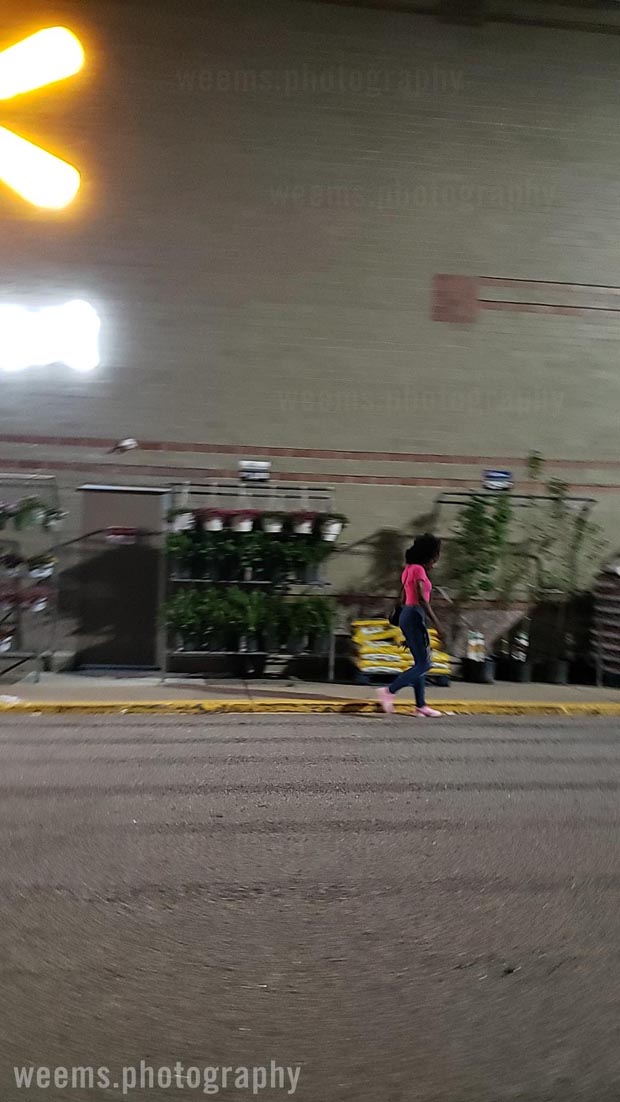 Just before Closing Wal Mart Parking Lot
