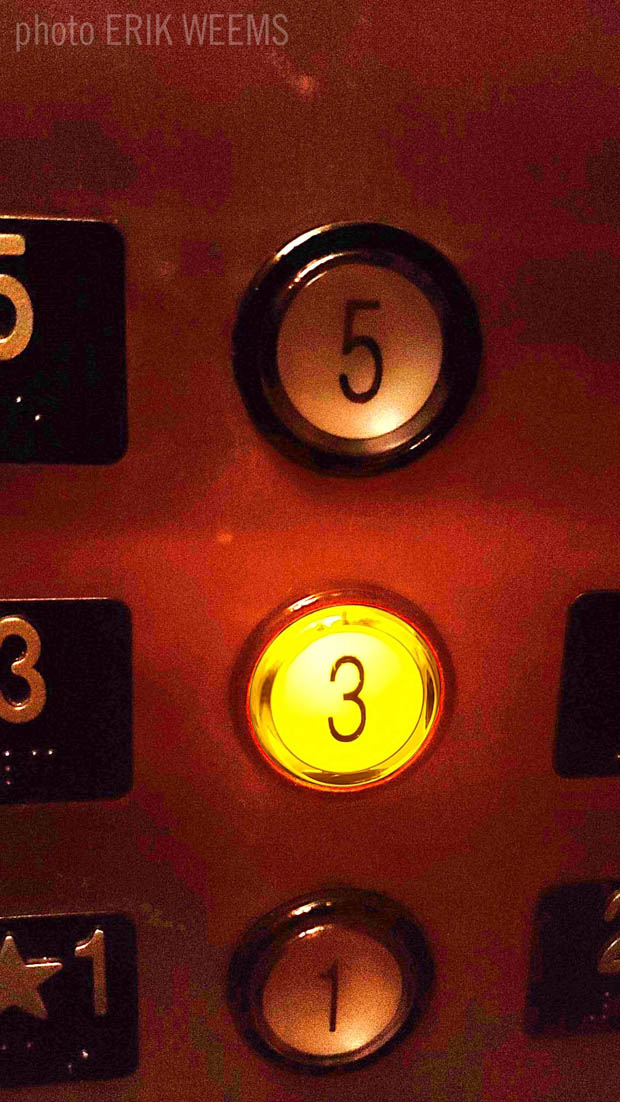 Elevator Button Third Floor